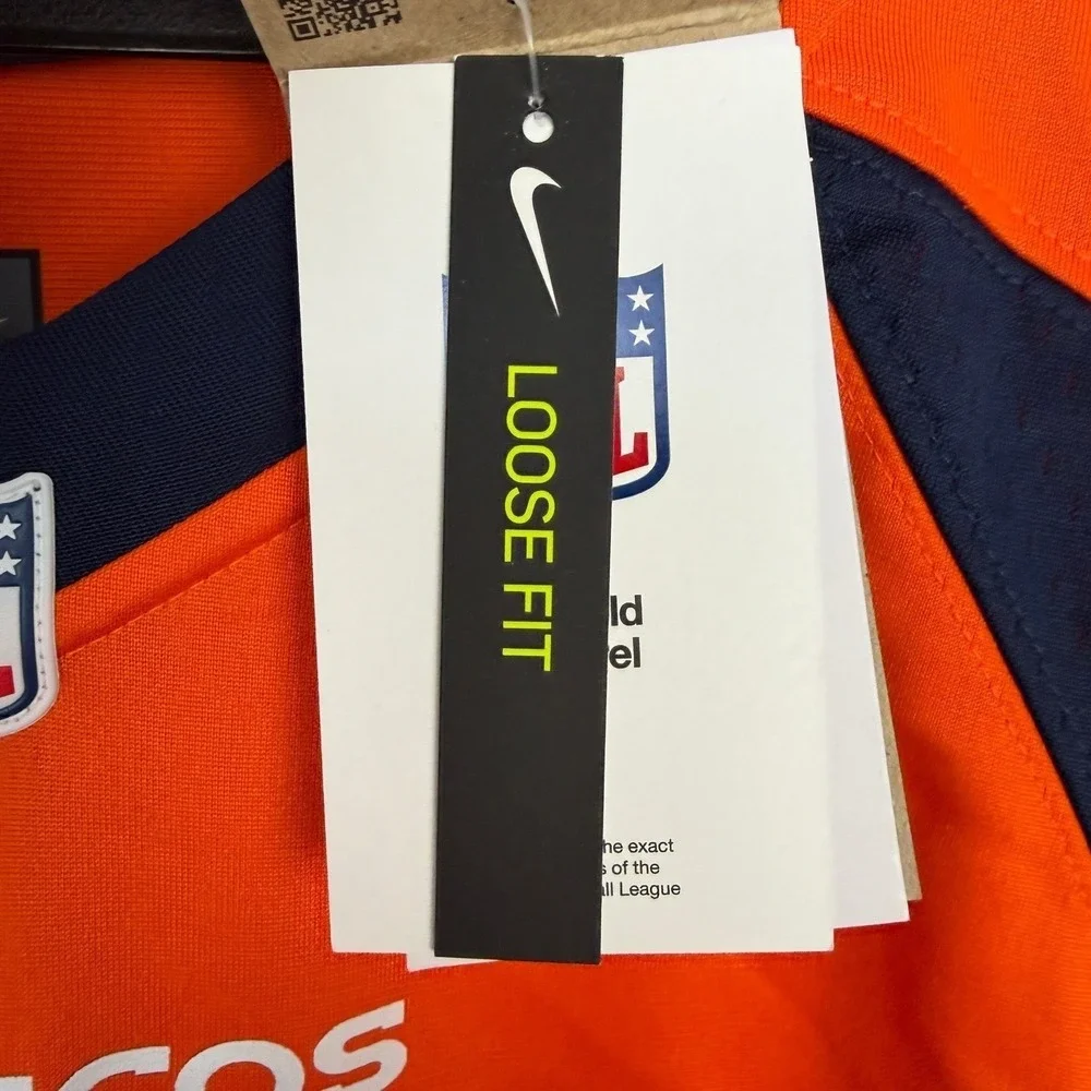 NEW Nike Denver Broncos Courtland Sutton 14 NFL Jersey Mens XL On Field *1 Stain